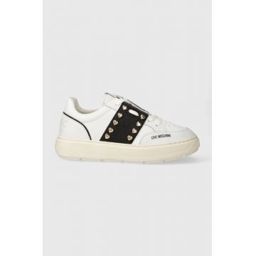 Love Moschino sneakers culoarea alb, JA15284G1IJC510A