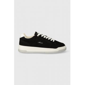 Mercer Amsterdam sneakers din piele intoarsă The Open Era culoarea negru, ME234001