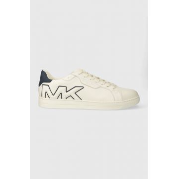 Michael Kors sneakers din piele Keating culoarea bej, 42R4KEFS6L