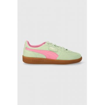 Puma sneakers din piele intoarsă culoarea verde