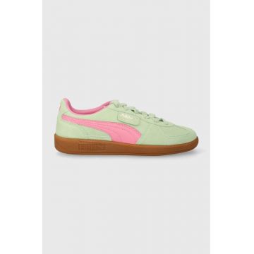 Puma sneakers din piele intoarsă Palermo culoarea verde 374915