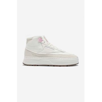 Reebok Classic sneakers din piele Club C Geo Mid culoarea bej, GV7034 GV7034-cream