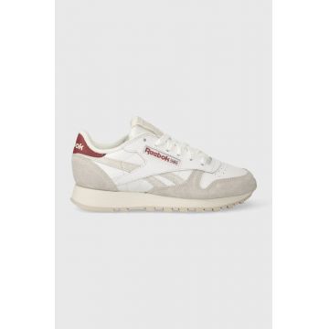 Reebok sneakers Classic Leather culoarea alb