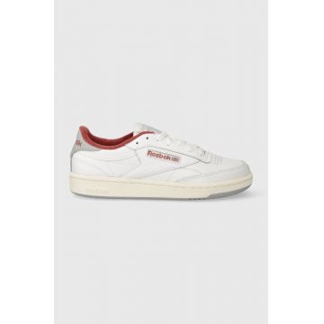 Reebok sneakers din piele Club C 85 culoarea alb