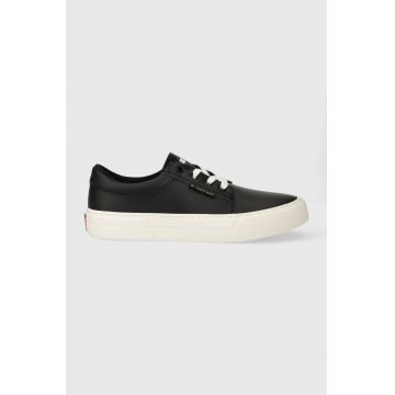 Tommy Jeans sneakers TJM VULC. SKATE DERBY ESS culoarea negru, EM0EM01400