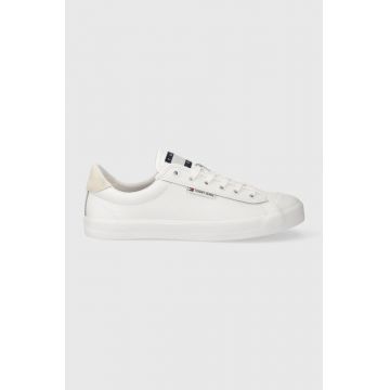 Tommy Jeans sneakers TJM VULCANIZED BUMPER culoarea alb, EM0EM01314