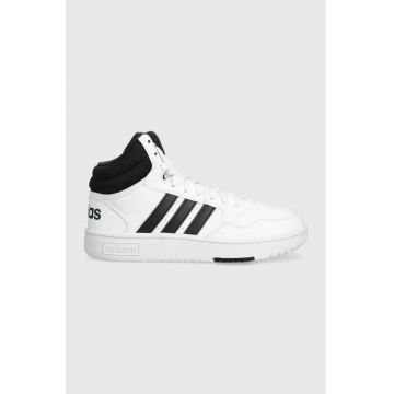 adidas Originals sneakers pentru copii HOOPS 3.0 MID K culoarea alb