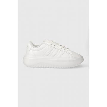 adidas sneakers GRAND COURT culoarea alb