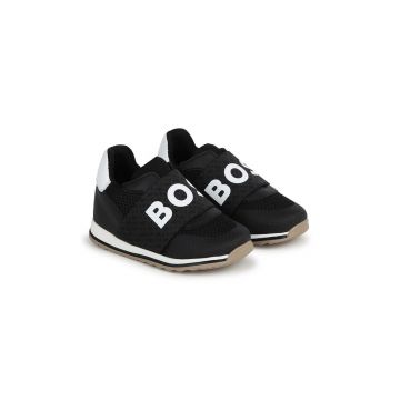 BOSS sneakers pentru copii culoarea negru