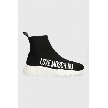 Love Moschino sneakers culoarea negru, JA15433G1IIZ6000