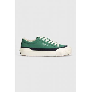 Pepe Jeans tenisi PMS31043 barbati, culoarea verde, BEN BAND M