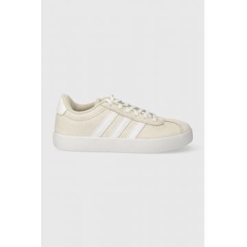 adidas sneakers pentru copii VL COURT 3.0 K culoarea bej