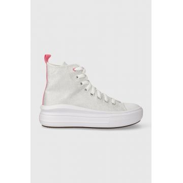 Converse tenisi copii culoarea argintiu