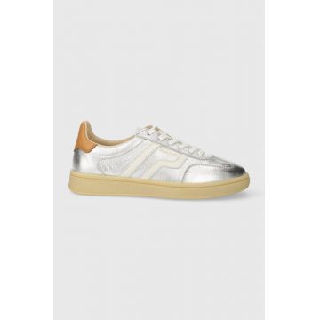 Gant sneakers din piele Cuzima culoarea argintiu, 28531477.G80