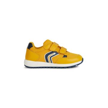 Geox sneakers pentru copii ALBEN culoarea galben