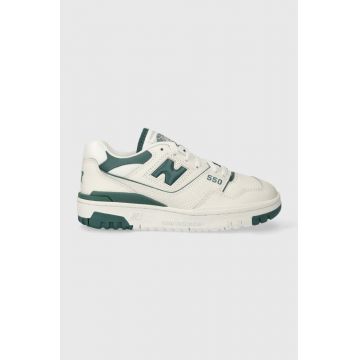 New Balance sneakers din piele 550 culoarea gri, BBW550BI