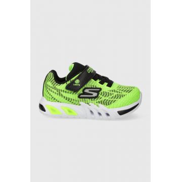 Skechers sneakers pentru copii FLEX-GLOW ELITE VORLO culoarea verde