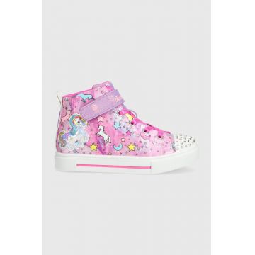 Skechers tenisi copii TWINKLE SPARKS UNICORN DAYDREAM culoarea roz