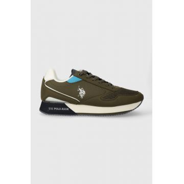 U.S. Polo Assn. sneakers NOBIL culoarea verde, NOBIL003M 4HY5