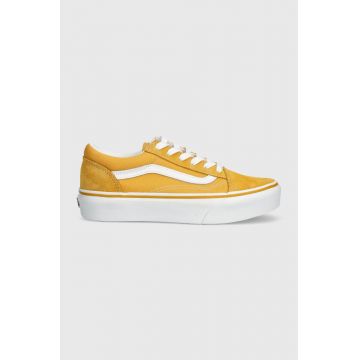 Vans tenisi copii Old Skool Platform culoarea galben