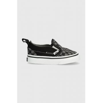 Vans tenisi copii TD Slip-On V culoarea negru