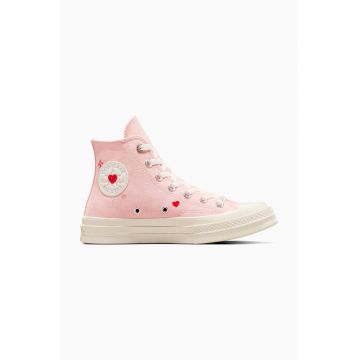 Converse tenisi Chuck 70 culoarea roz, A09113C
