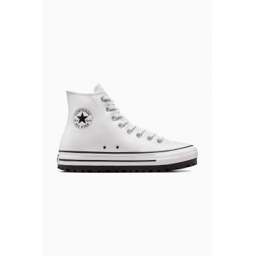 Converse tenisi Chuck Taylor All Star City Trek femei, culoarea alb, A06775C