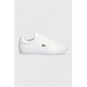 Lacoste sneakers din piele Powercourt 2.0 Leather culoarea alb, 47SFA0072