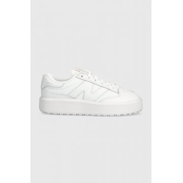 New Balance sneakers din piele CT302CLA culoarea alb