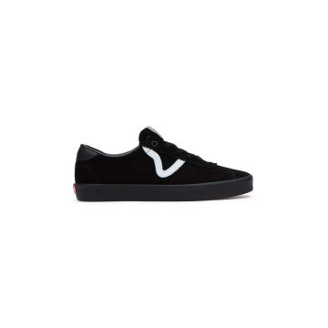 Vans tenisi de piele Sport Low femei, culoarea negru, VN000CQRBKA1