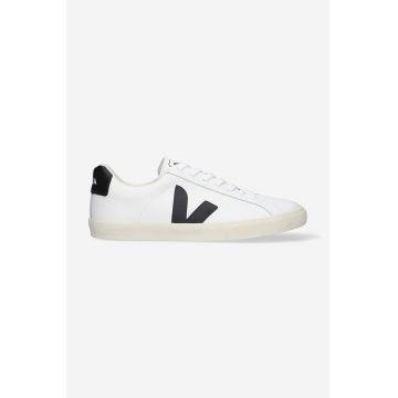 Veja sneakers din piele Leather Esplar Logo culoarea alb, EO020005 EO020005-WHITE