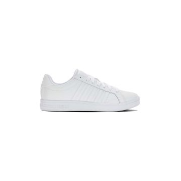 K-Swiss sneakers din piele COURT TIEBREAK culoarea alb, 07011.154.M