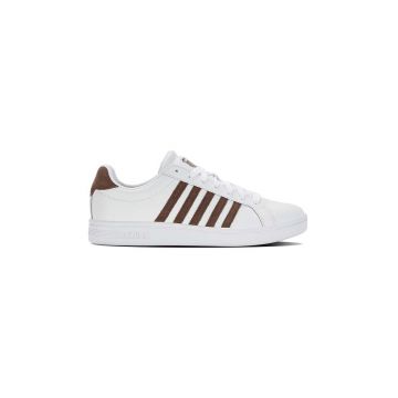 K-Swiss sneakers din piele COURT TIEBREAK culoarea alb, 07011.936.M