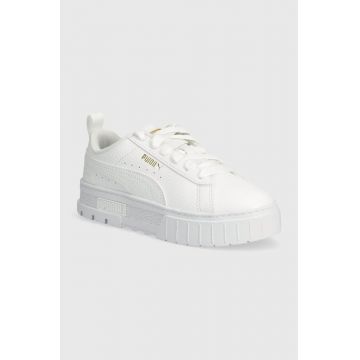Puma sneakers pentru copii Mayze Lth PS culoarea alb
