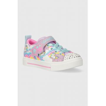 Skechers tenisi copii TWINKLE SPARKS JUMPIN CLOUDS culoarea violet