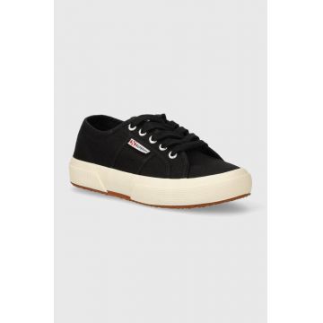 Superga tenisi 2750-COTU CLASSIC femei, culoarea negru, S000010