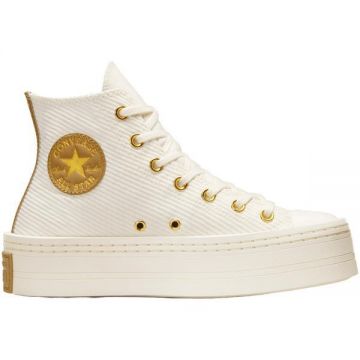 Tenisi femei Converse Chuck Taylor All Star Modern Lift Platform Corduroy A07204C, 36.5, Alb