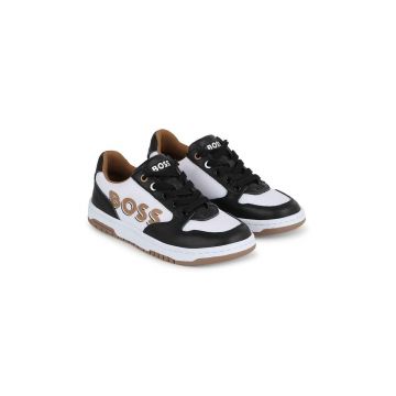 BOSS sneakers pentru copii culoarea negru