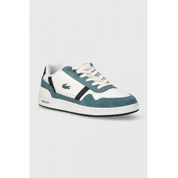 Lacoste sneakers din piele T-Clip Logo Leather culoarea alb, 47SMA0073