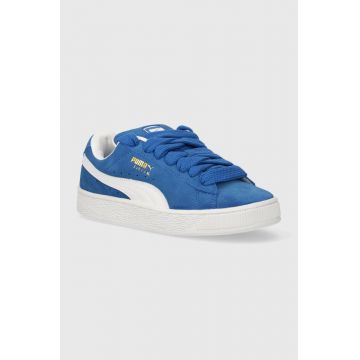 Puma sneakers din piele Suede XL culoarea bleumarin 395205