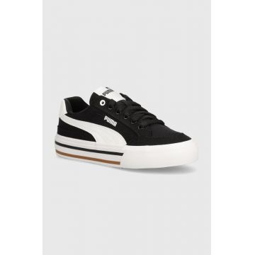 Puma tenisi copii Court Classic Vulc FS JR culoarea negru