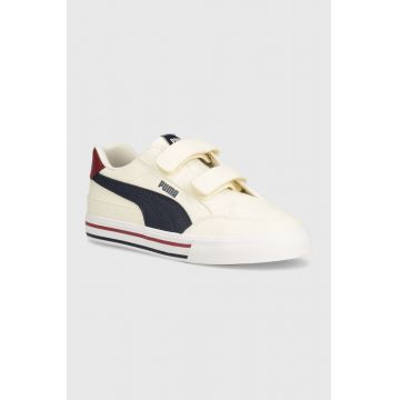 Puma tenisi copii Court Classic Vulc FS V PS culoarea bej