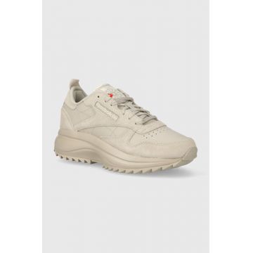 Reebok Classic sneakers din piele Classic Leather culoarea bej, 100074381