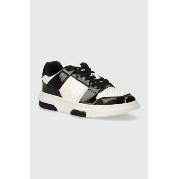 Tommy Jeans sneakers din piele THE BROOKLYN PATENT culoarea negru, EN0EN02528