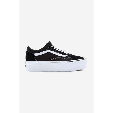 Vans sneakers Old Skool Stackform culoarea negru VN0A7Q5M6BT-black