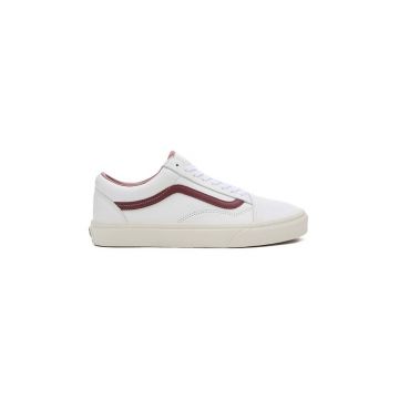 Vans tenisi de piele Old Skool culoarea alb, VN0007NT7BF1