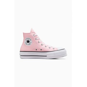 Converse tenisi Chuck Taylor All Star Lift femei, culoarea roz, A06507C