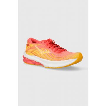 Mizuno pantofi de alergat Wave Skyrise 5 culoarea portocaliu, J1GD2409