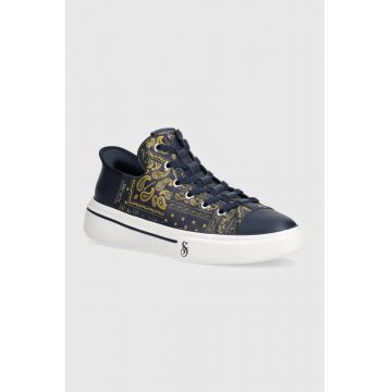 Skechers tenisi SKECHERS X SNOOP DOGG barbati, culoarea albastru marin