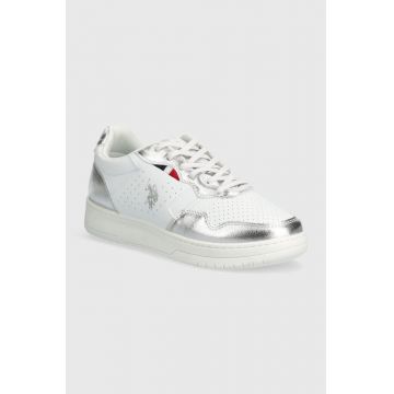 U.S. Polo Assn. sneakers pentru copii DENNY004A culoarea alb